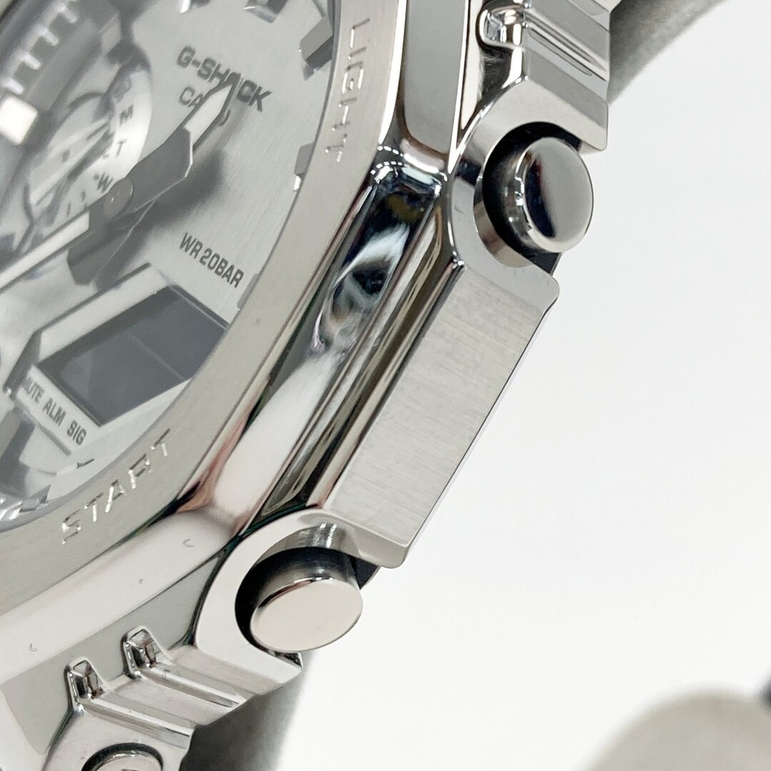 CASIO G-Shock FINE METALLIC SERIES GM 2100YM 8AJF Silver Quartz Men’s Wristwatch