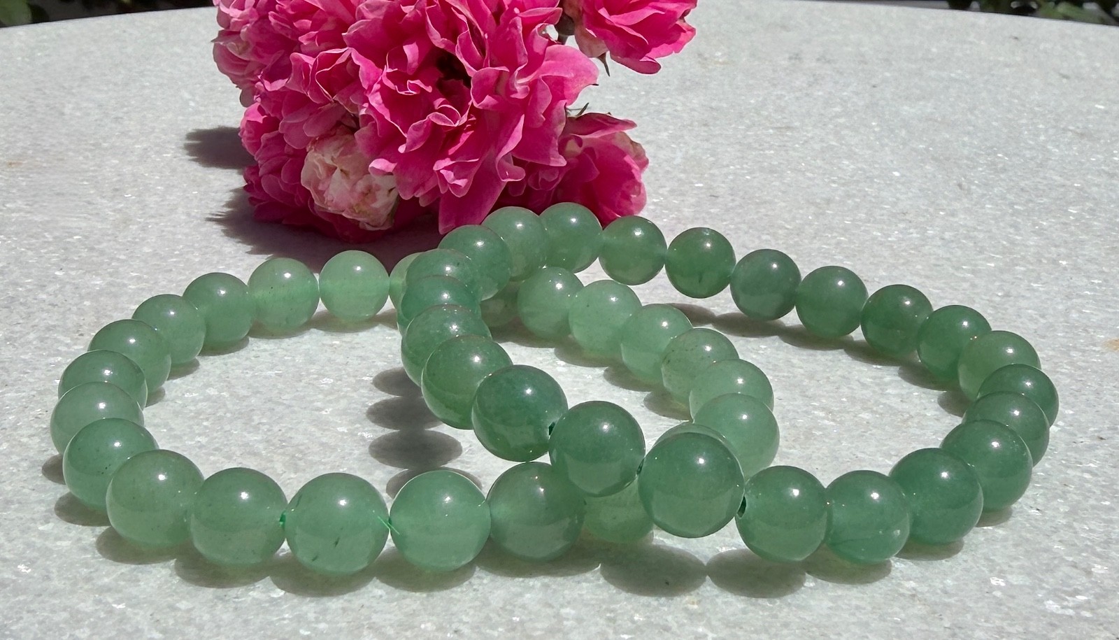 Wholesale Lot 6 Pcs Green Aventurine 8mm 7.5” Crystal Healing Stretch Bracelet