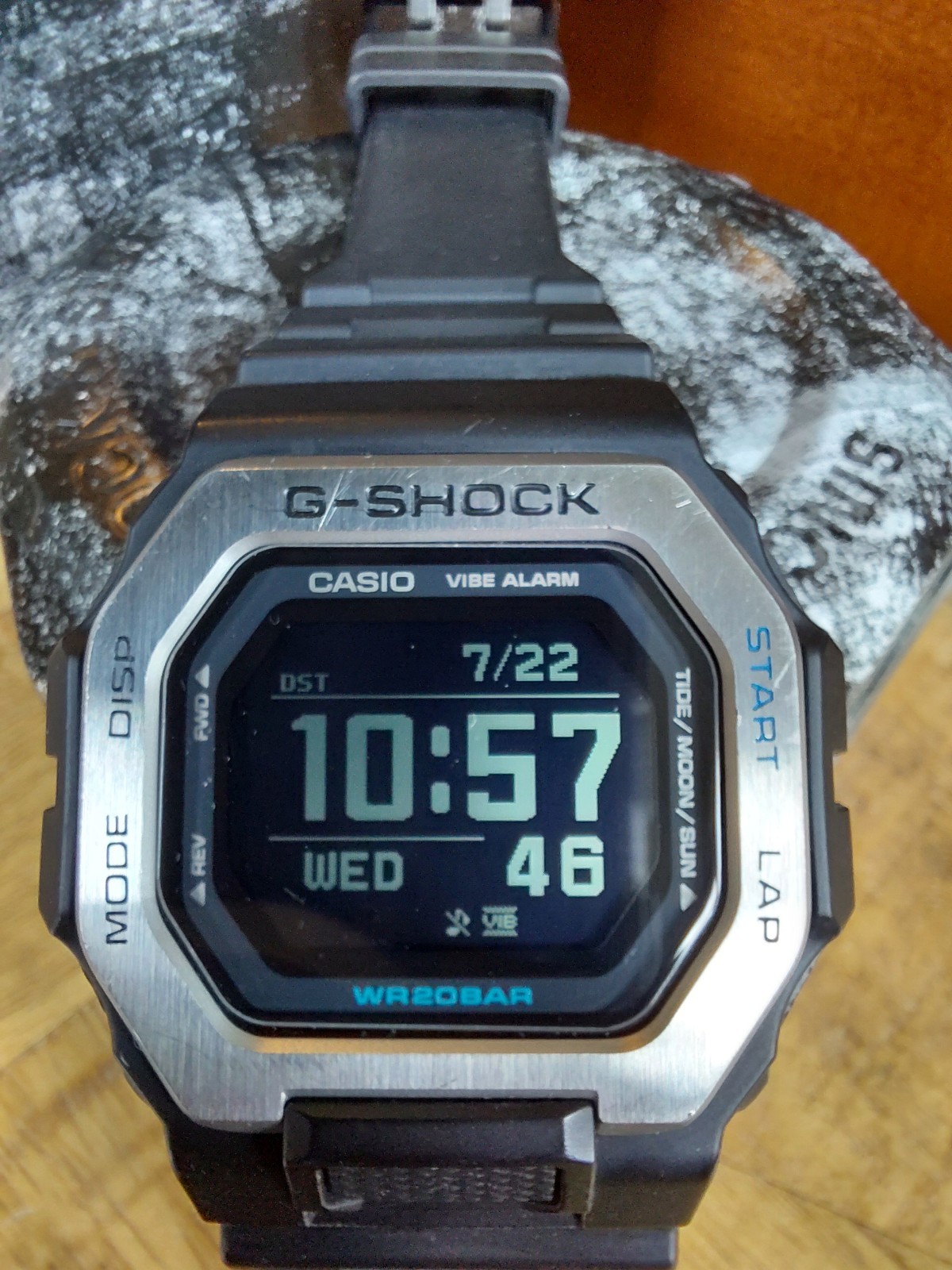 Casio G-SHOCK GBX-100-1CR G-lide Stainless Steel Bezel