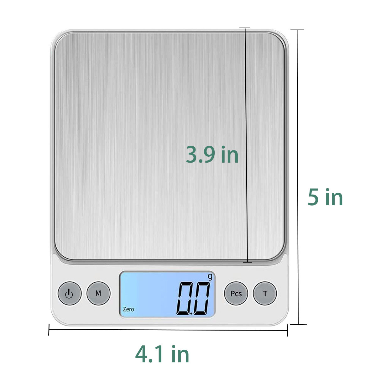 3000g x 0.1g Gram Pocket Digital Scale Jewelry Gold Silver Coin Kitchen Weighing