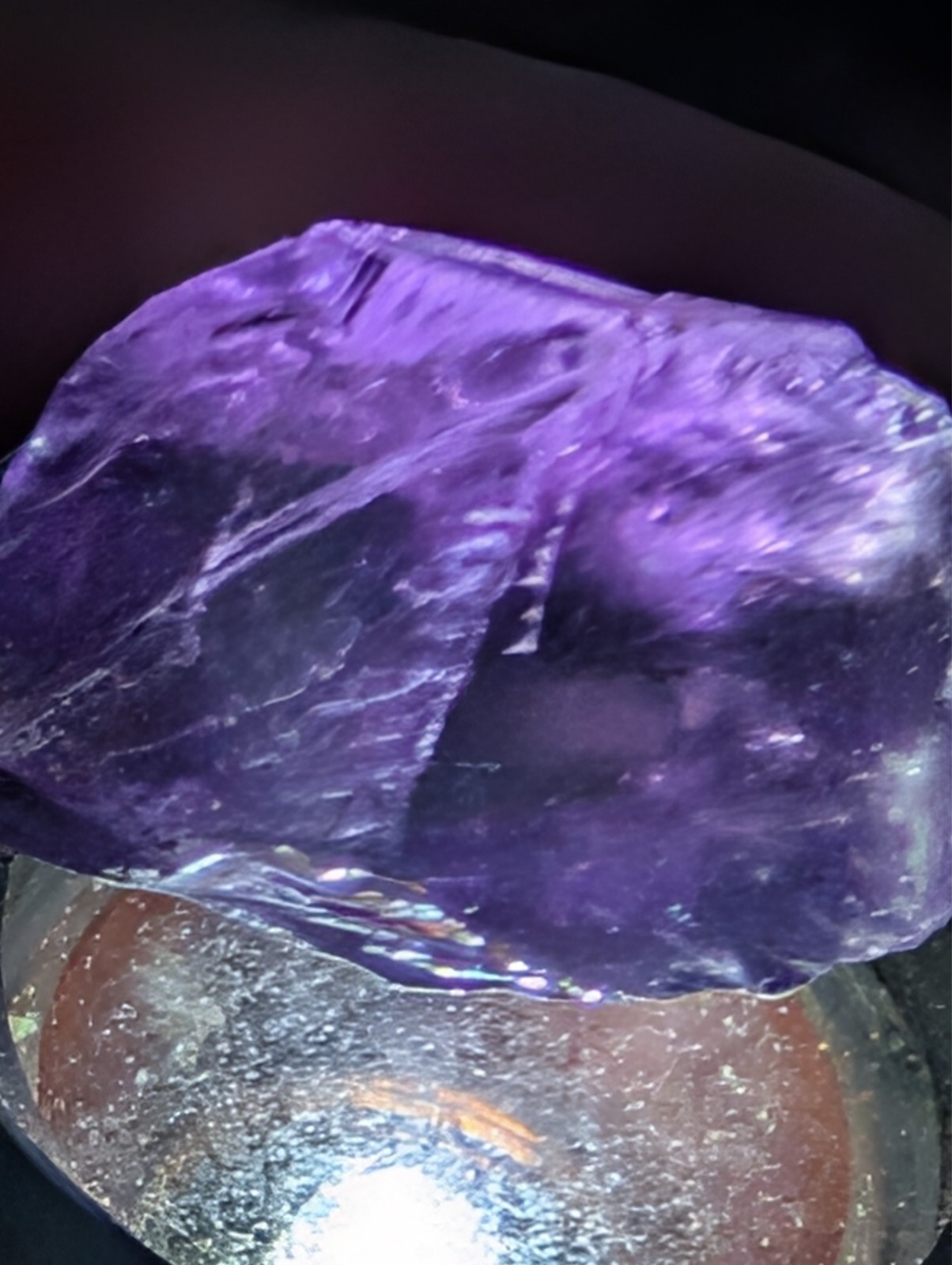 USA seller 37.17 ct top color IF flawless Amethyst facet rough specimen gemstone