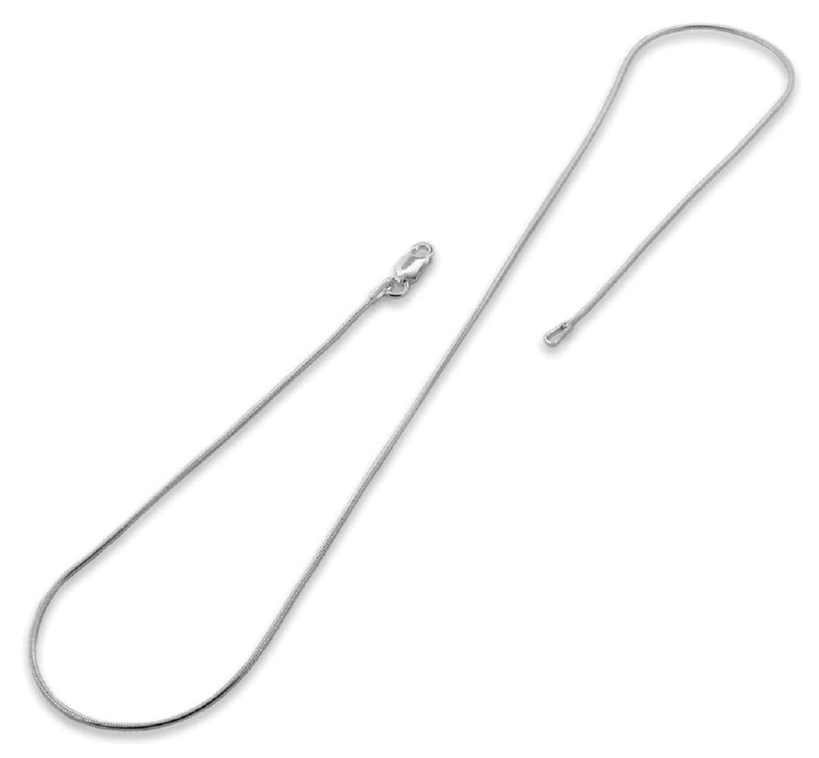 PORI JEWELERS 925 Sterling Silver Italian Magic Snake Chain Necklace – 16″-30″