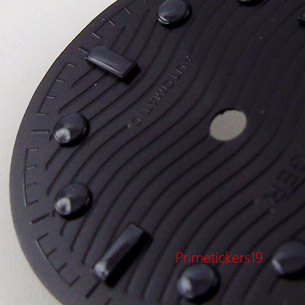 31mm Luminous Black Ripple Dial Hands Set for NH35 NH36 MIYOTA82 ETA2824 2836