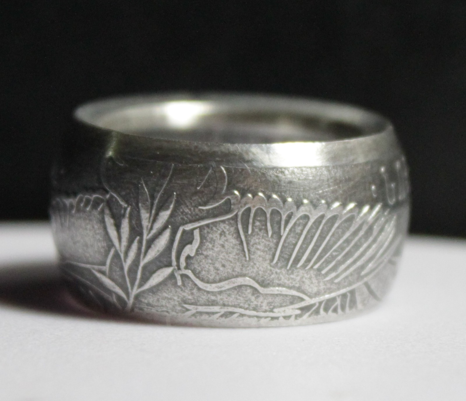 Armenia 500 Drams Noah’s Ark .999 Silver 1 oz Coin Ring Custom Made Size 9 – 15
