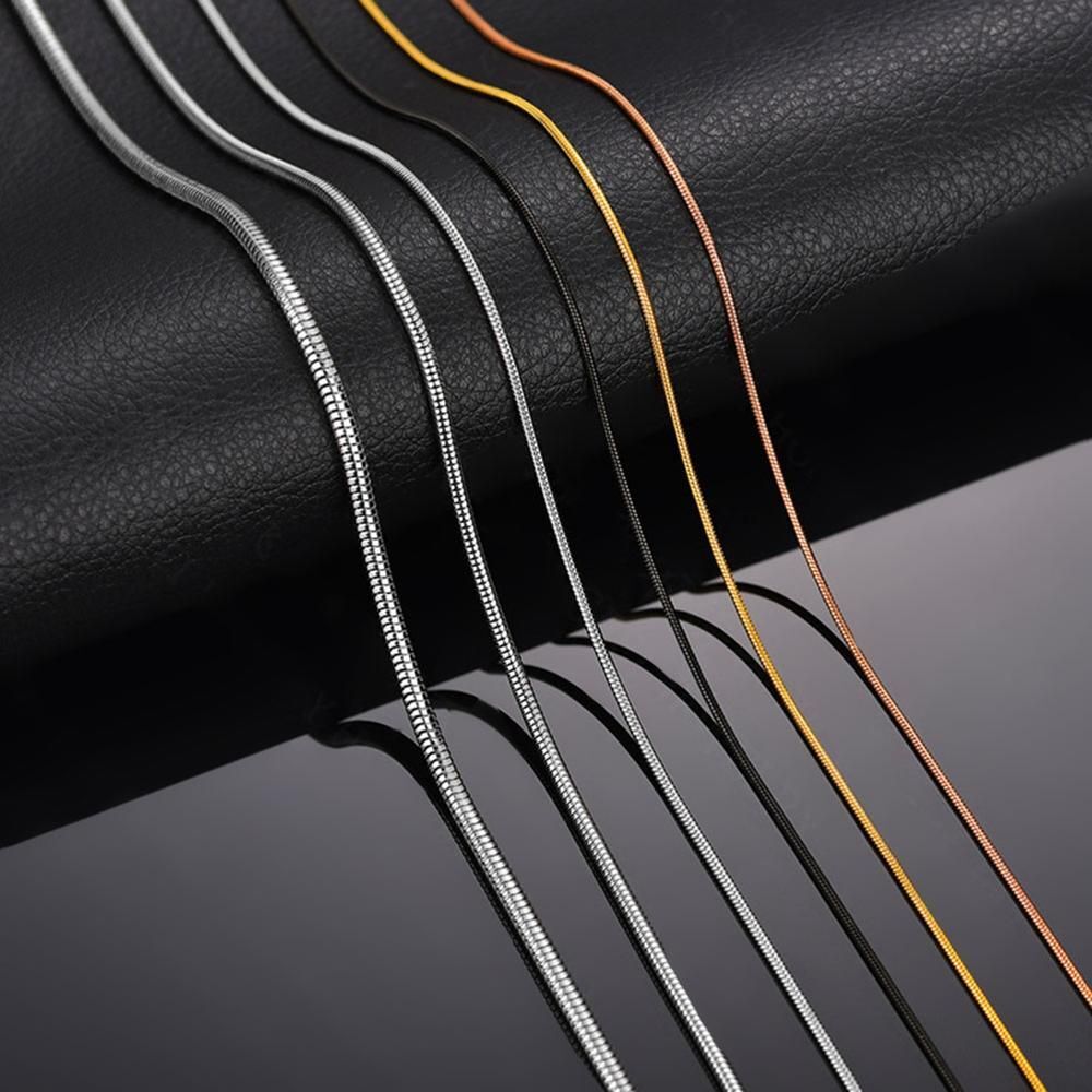 Stainless Steel 0.9/1.2/1.5mm Width Snake Chain Fashion Jewelry For Necklace NEW