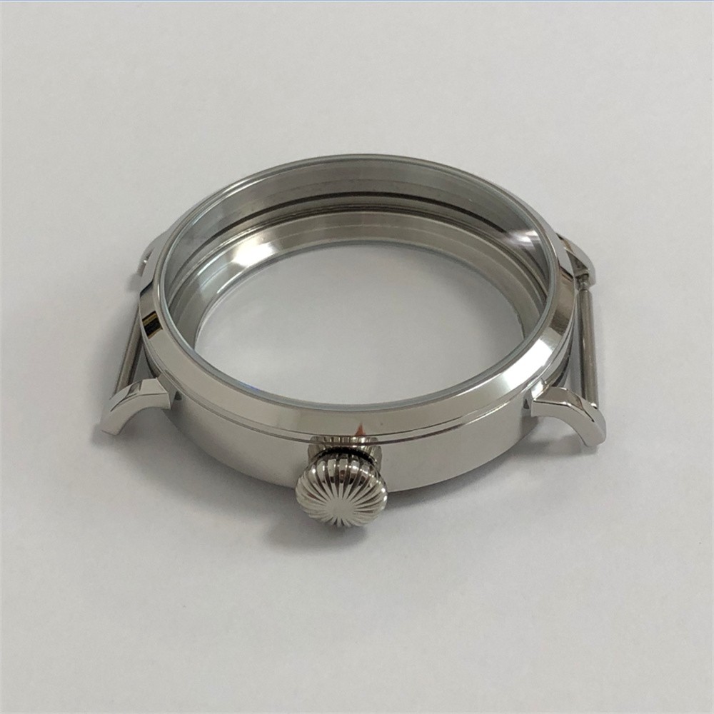 NEW 46mm Watch Case Mineral Glass Crystal for ETA6497/6498/ST3600/3621 Movements
