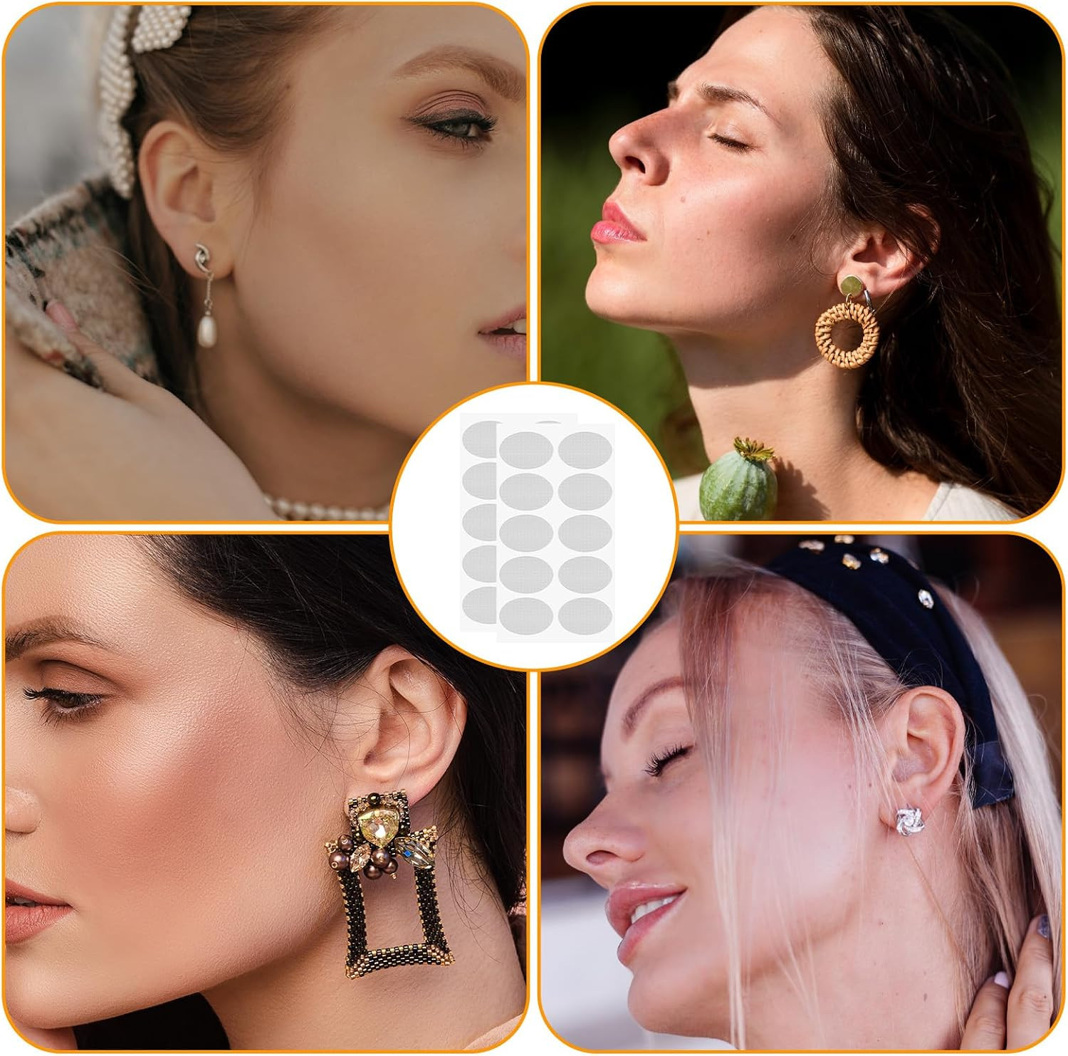 600 PCS Clear Earring Stickers for Heavy Earrings, Ear Lobe Support Patches E…