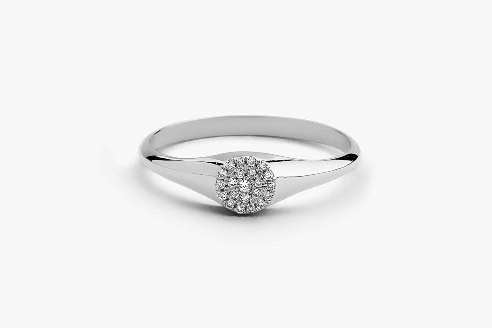 Lab Grown D Color Diamond Ring Micro Pave Diamond Jewelry 925 Sterling Silver