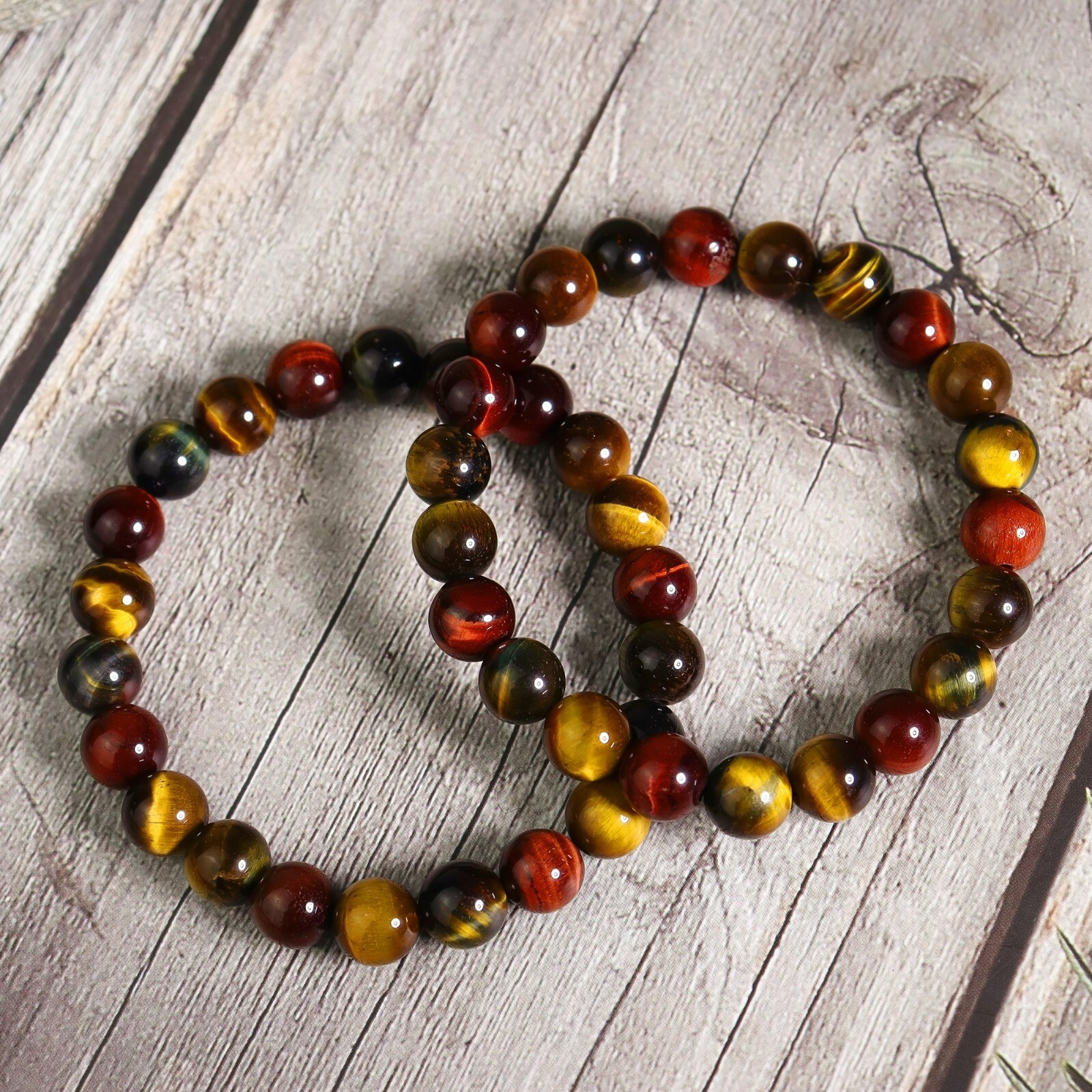 Natural Crystal Gemstone Tiger Eye 8mm Beads Healing Women Men Bracelet Gift