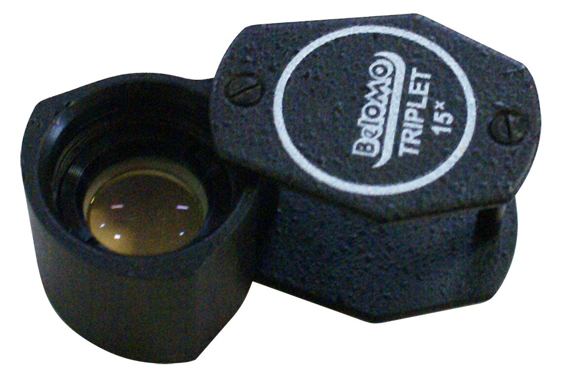 BelOMO Triplet Viewing Magnifier 10x 12x 15x 20x Loupe Glass Jewelry Gemology