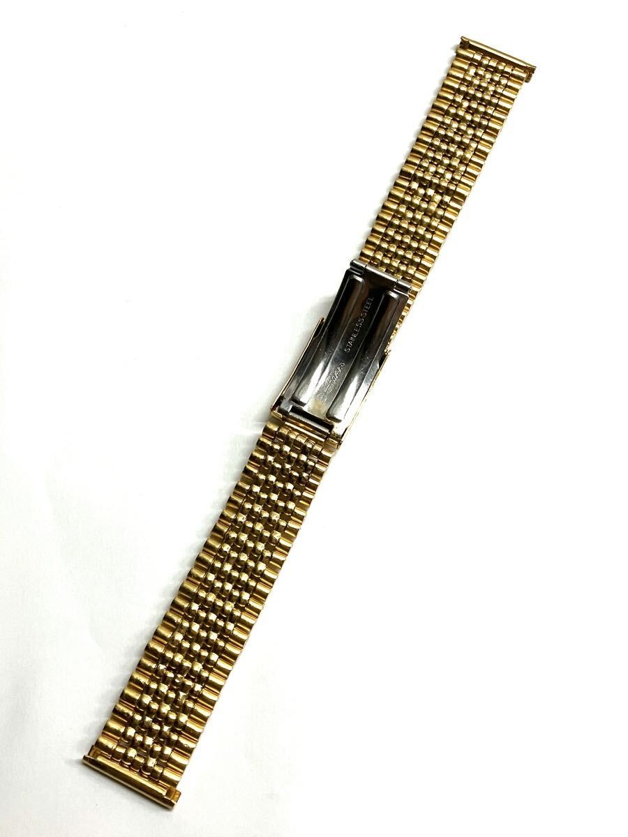 Snake Jubilee Type Vintage 20mm Swiss Jubilee Gold Color SS Band Bracelet
