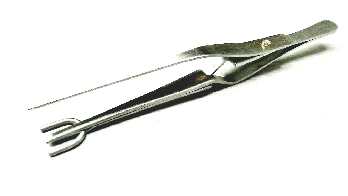 Half-Shank Tweezer Jewelry Soldering Tweezers for Rings – Stainless Steel 6-1/2”