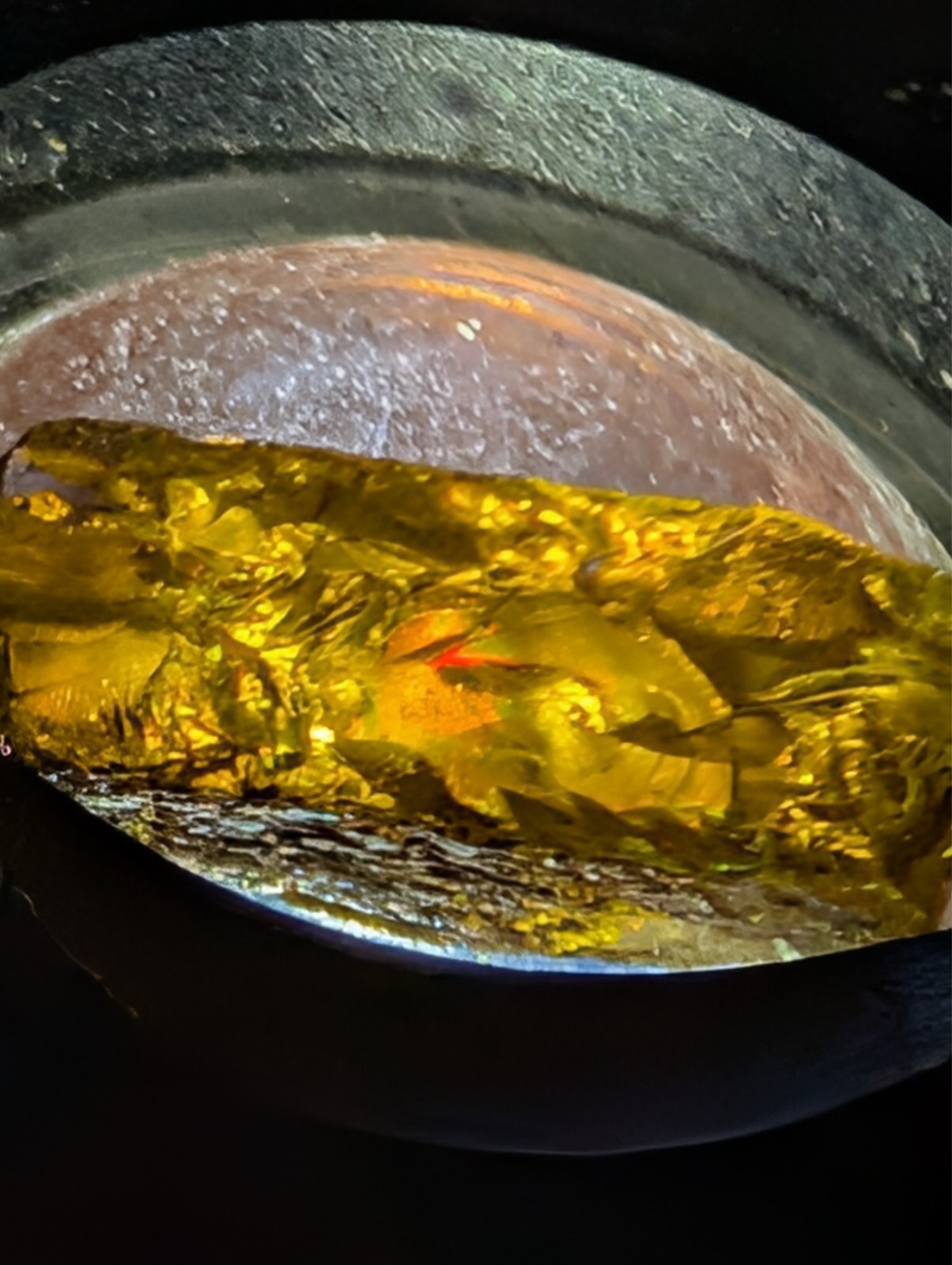 USA seller 8.02 ct Cut to IF Sphene facet rough gemstone specimen