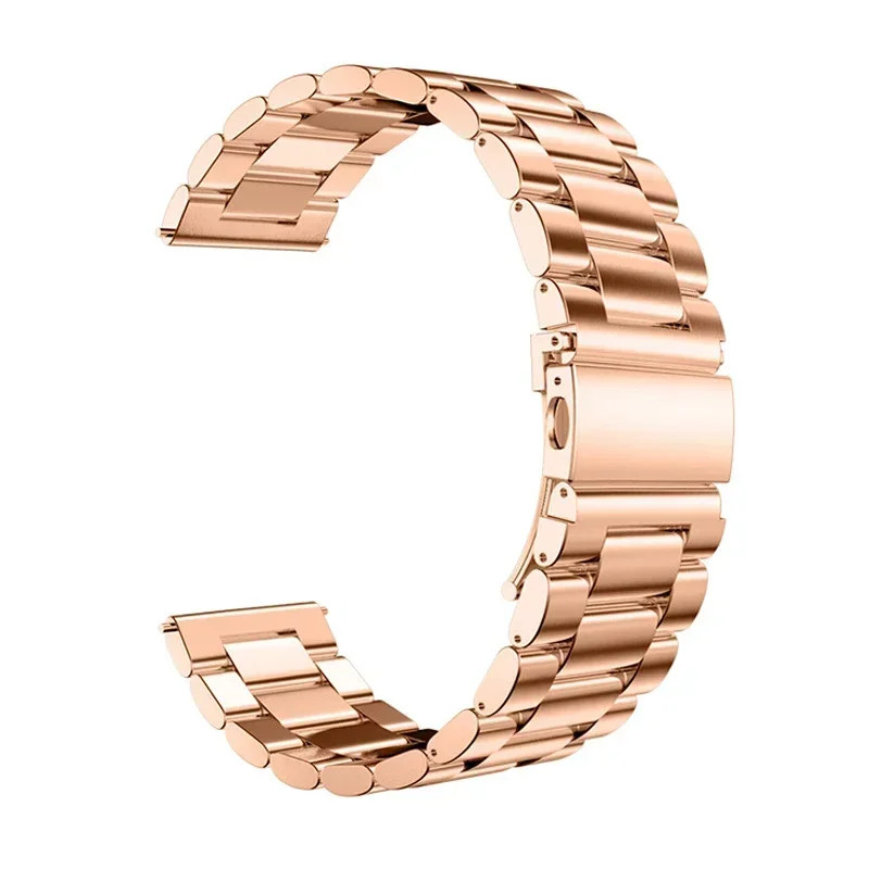 22mm Stainless Steel Watch Band Classic Strap W/ Quick Release Spring Pins