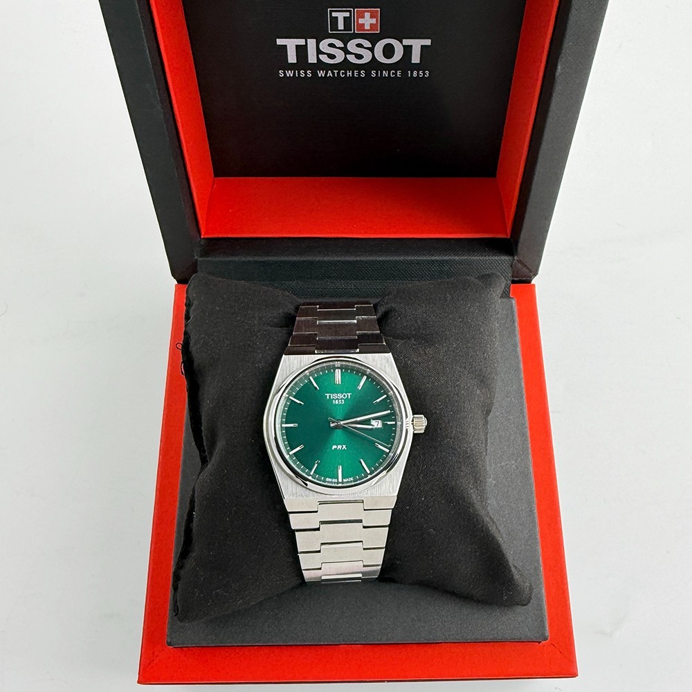 Tissot PRX Green Dial Stainless Men’s Quartz Watch 40mm – T137.410.11.091.00