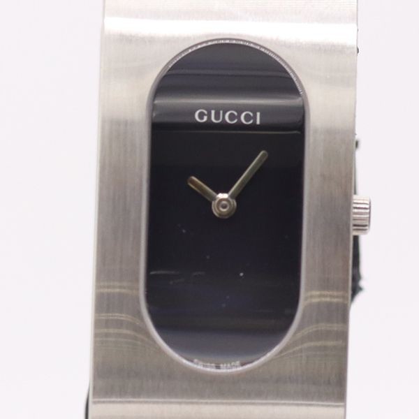 Gucci 2400L Black Dial Bangle Quartz Women’s Watch Box Included Working Japan