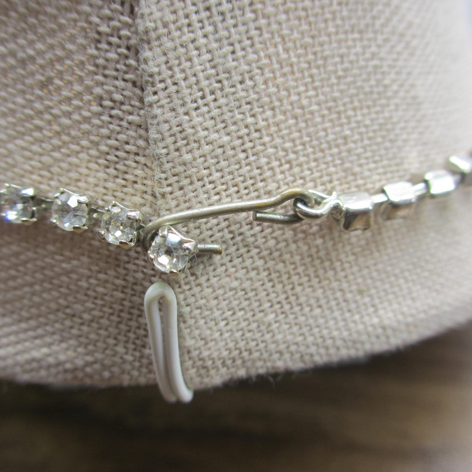 Vintage Rhinestone Necklace Wedding Special Occasion Choker 24 Inch