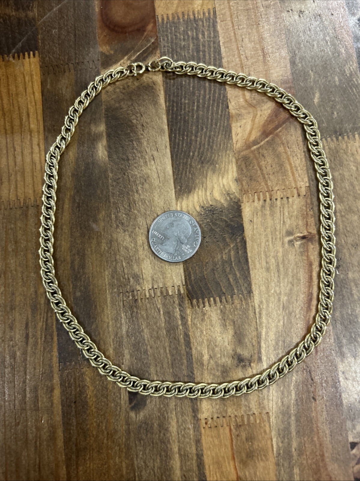 18” 1/20 12 Karat Gold Filled Double Curb Chain 21.34 Grams
