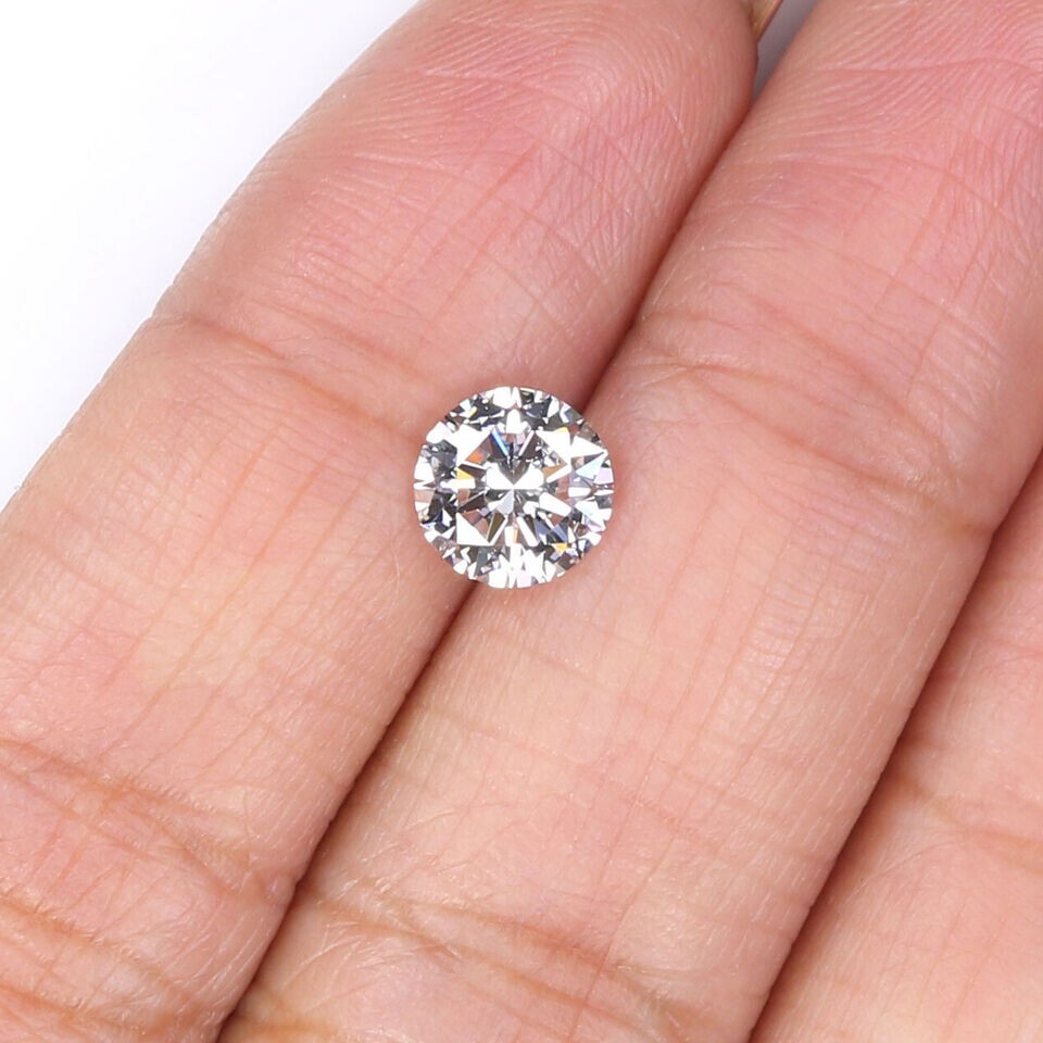 Lab-Grown 1.00Ct CVD Diamond 6.50mm Round D, Clarity FL ,Certified Loose Diamond