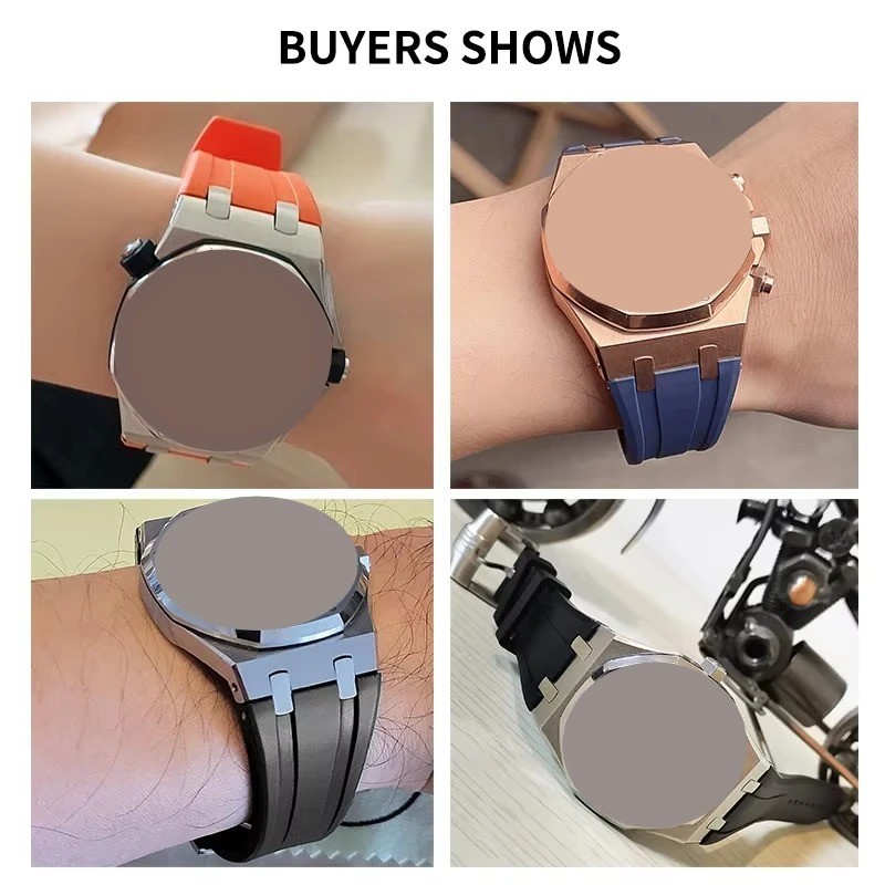 27mm 28mm 30mm Rubber Silicone Watch Band Strap for AP Royal Oak Offshore GA2100