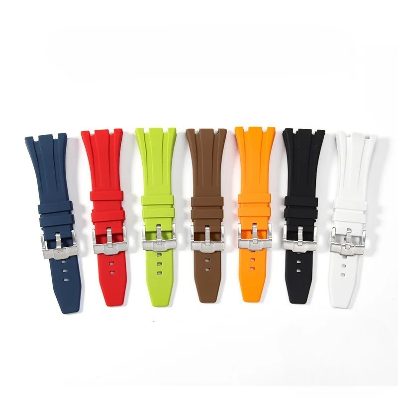 27mm 28mm 30mm Rubber Silicone Watch Band Strap for AP Royal Oak Offshore GA2100