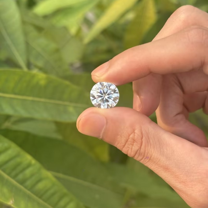 GRA Certified Loose Moissanite Round Stones D VVS1 All Sizes Wholesale Price