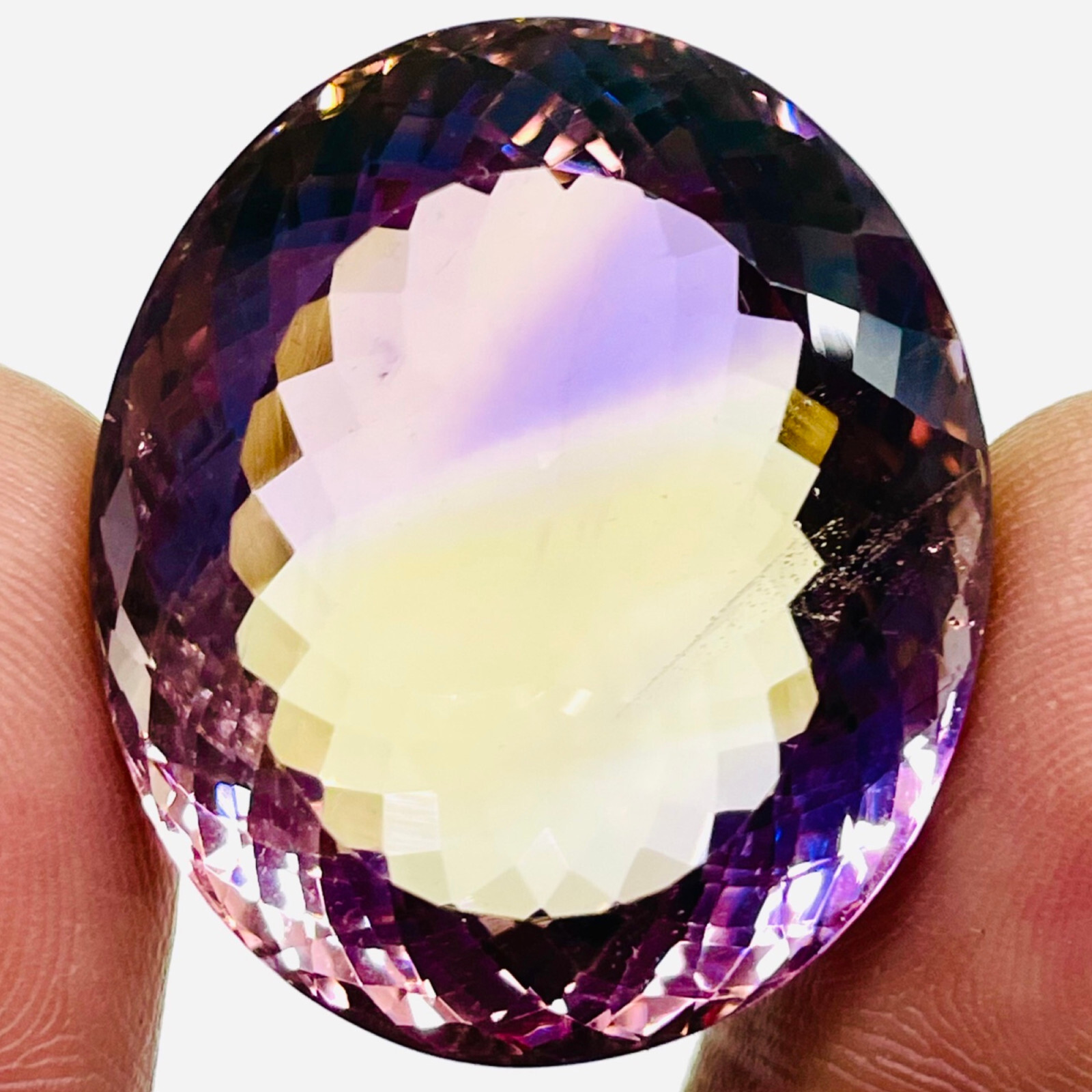 VVS 83 Cts Natural Ametrine Certified Huge Pendant Size Oval Untreated Gemstone