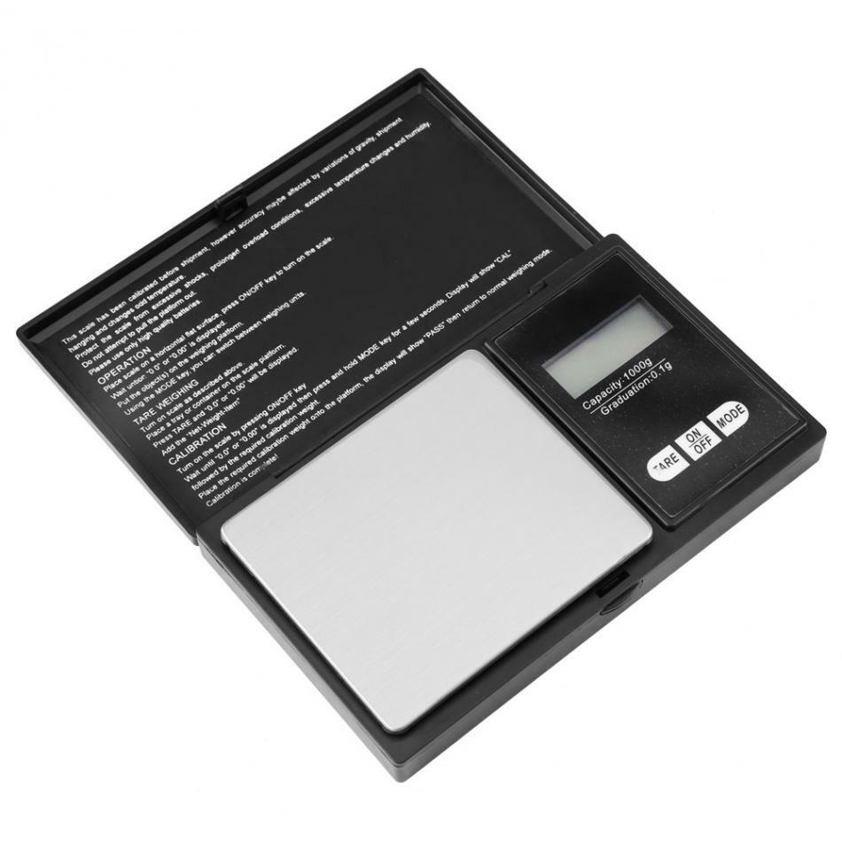 Pocket 1000g x 0.1g Digital Jewelry Gold Coin Gram Balance Weight Precise Scale