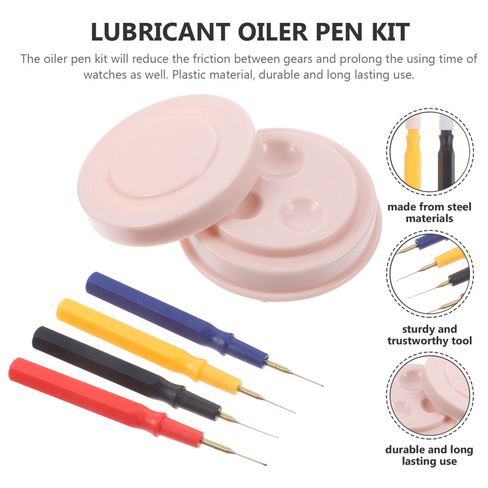 1 Set Refillable Oiler Lubricant Oiler Applicator Pocket Oiler Watch Oil Pin