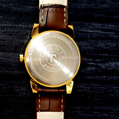 ✨Rare Swiss Roamer Brevete Mens Manual Watch Gld Grn Brw