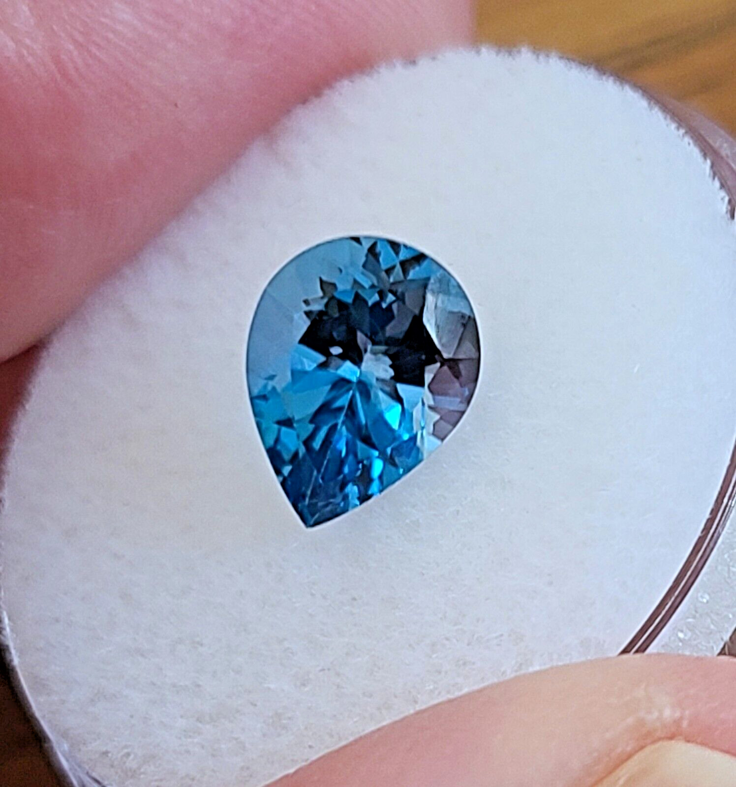 Blue Topaz 2.00 Ct. London Blue Topaz Gemstone Pear Shape 9 X 7 mm Loose Stone