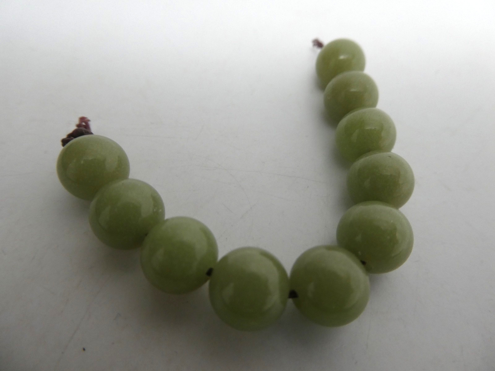 Green Phosphorescent Glow in The Dark Modern Ye Ming Zhu 10 Pieces Of 8mm Beads