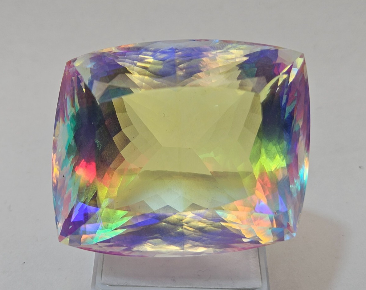 268-269 Ct Superb Mystic Topaz Cushion Cut Natural EGL Certified Loose Gemstone