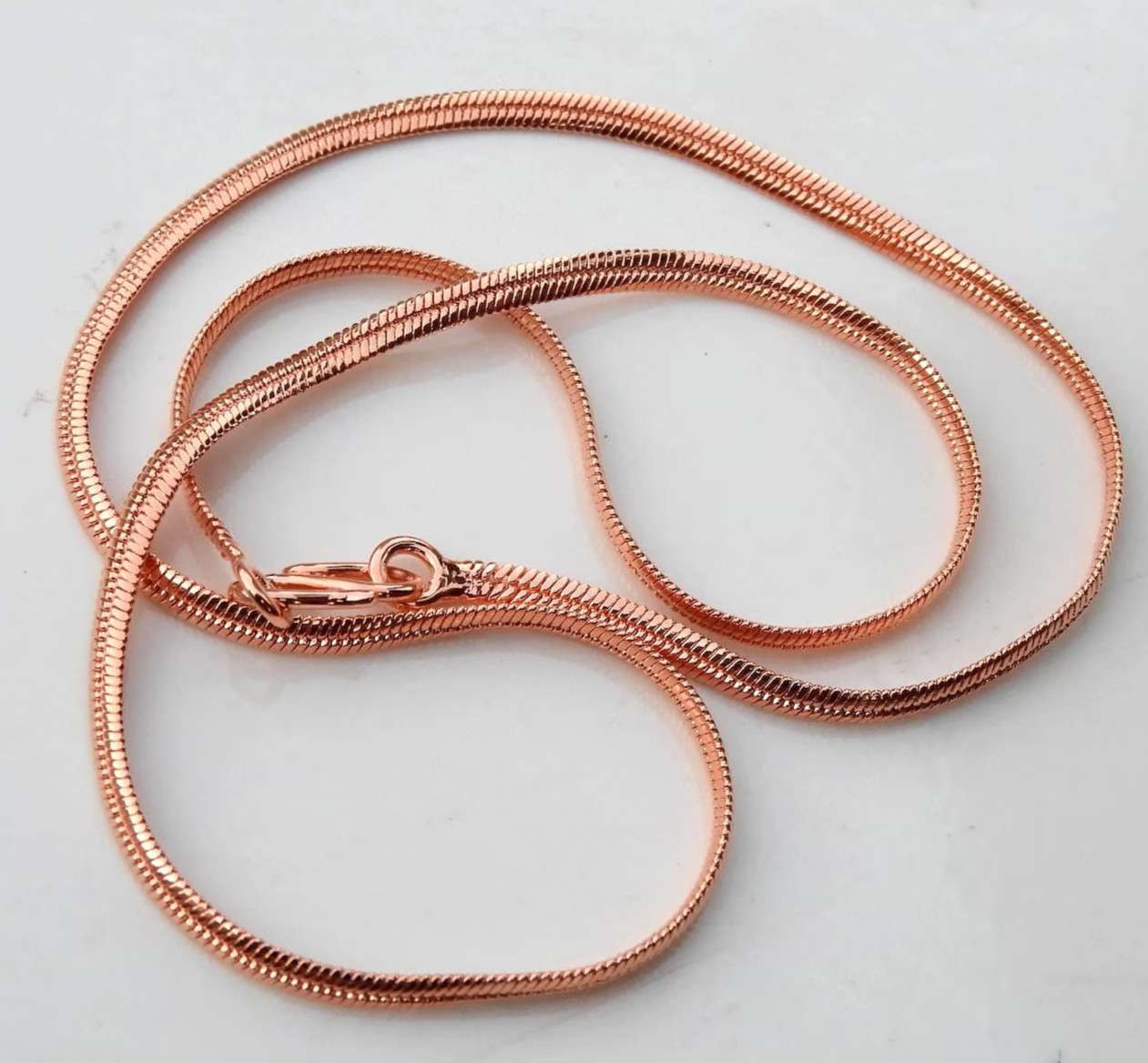 16 inch Pure Copper Herringbone Chain Necklace, Healing Copper Jewelry Spiritual
