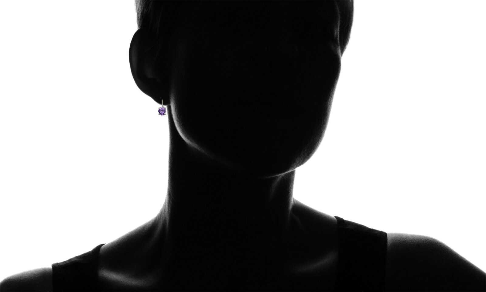 925 Sterling Silver 1.5ct Amethyst 6mm Round Leverback Earrings Round Earrings