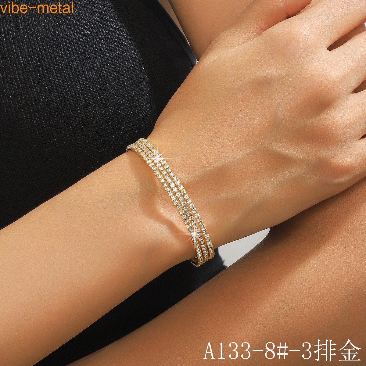 Sparkling Crystal Oval Chain Bracelet, Elegant Women’s Jewelry for Mother’s Day