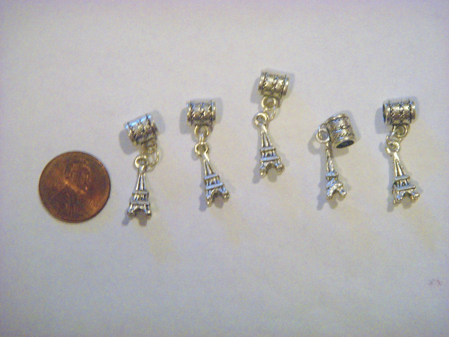 EIFFEL TOWER – TIBETAN SLIVER SINGLE CHARM DANGLE FOR BRACELETS OR PENDANTS