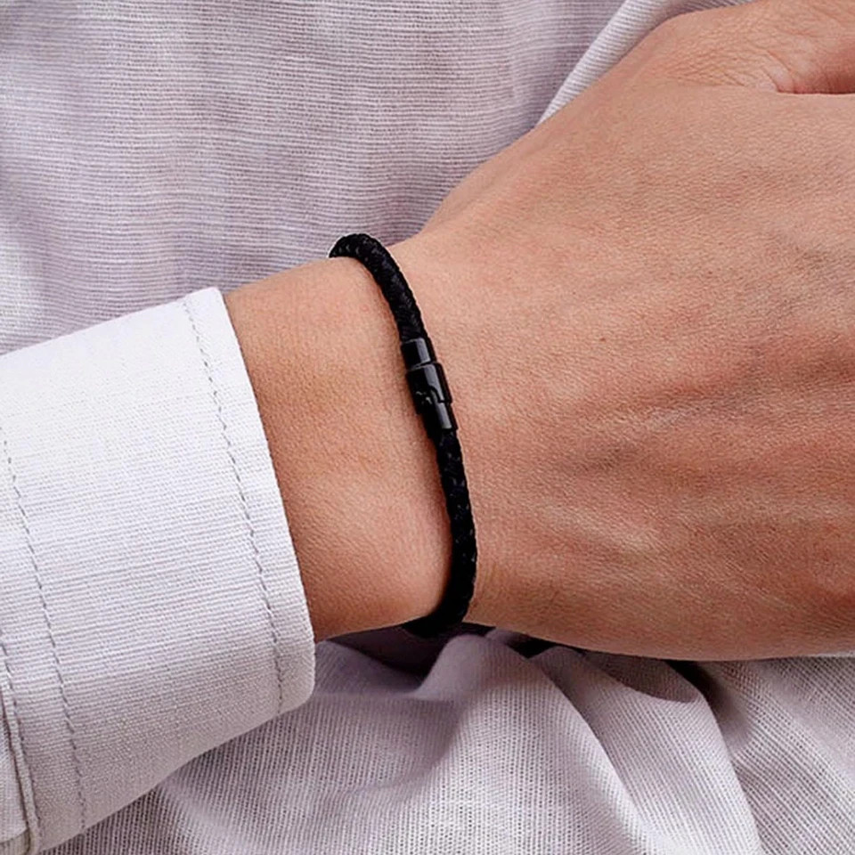 Braided Rope Bracelet Good Luck Fortune Couple Bracelet Cuff Bangle For Man Wome