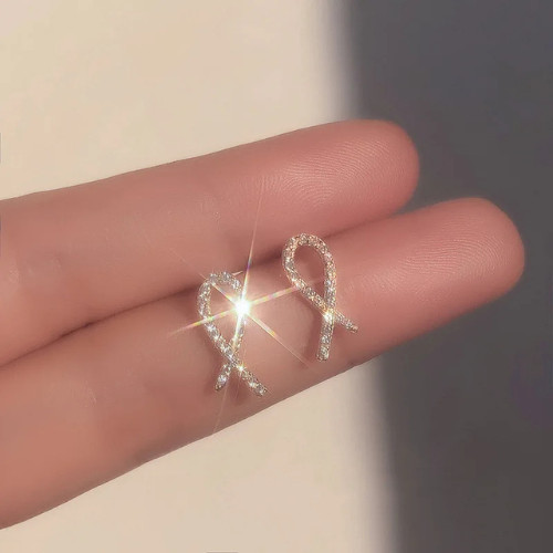 925 Sterling Silver Tiny Leaves Olive Leaf Dainty Minimalist Women Stud Earrings