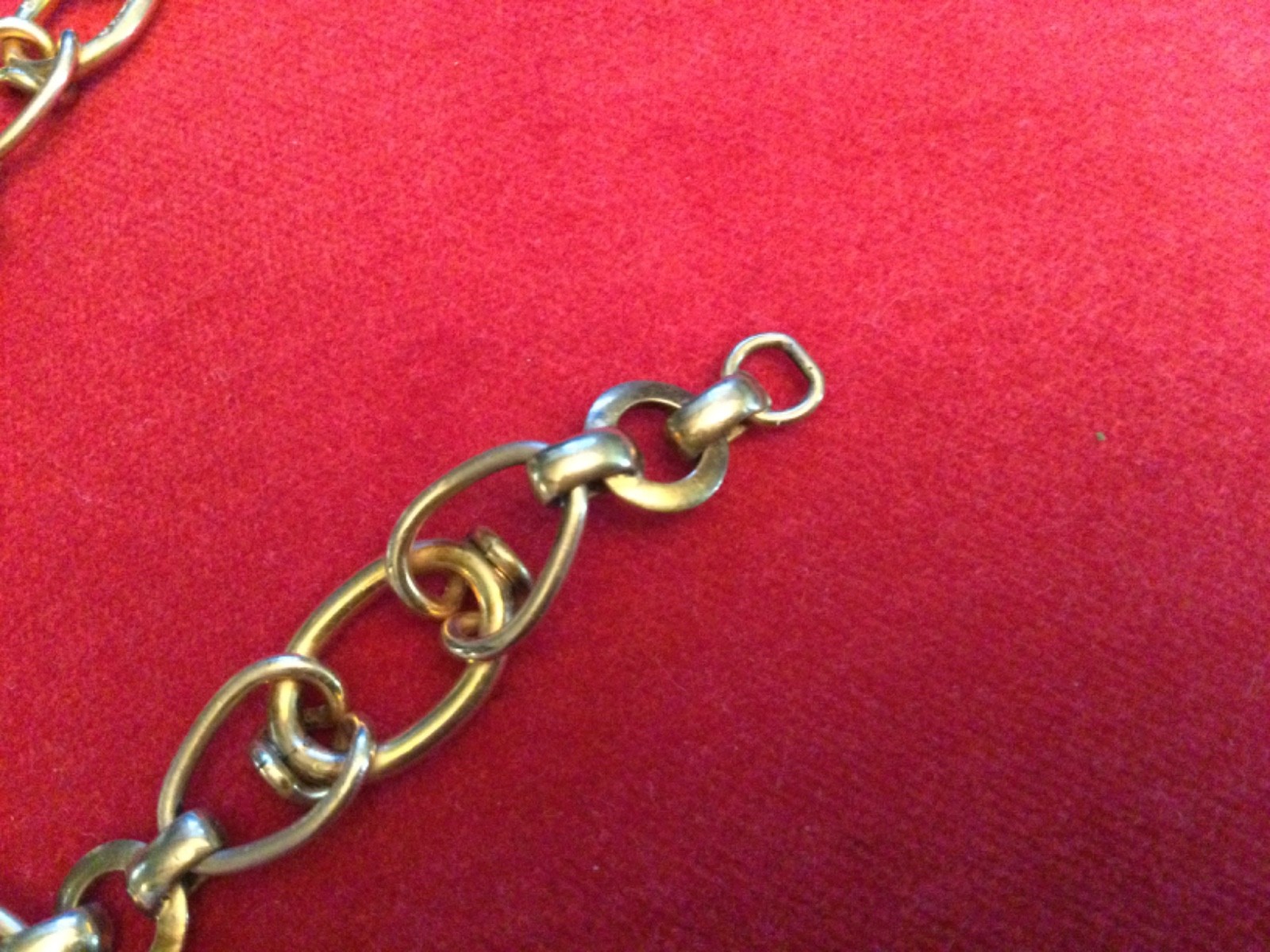Vintage Mid Century 1/20 12K GF Interlocking Circle Link Chain Bracelet HSB