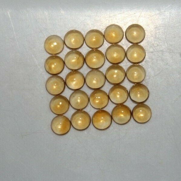Citrine 2mm, 3mm, 4mm, 5mm, 6mm, 8mm & 10mm Round Cabochon Loose Gemstone(s)