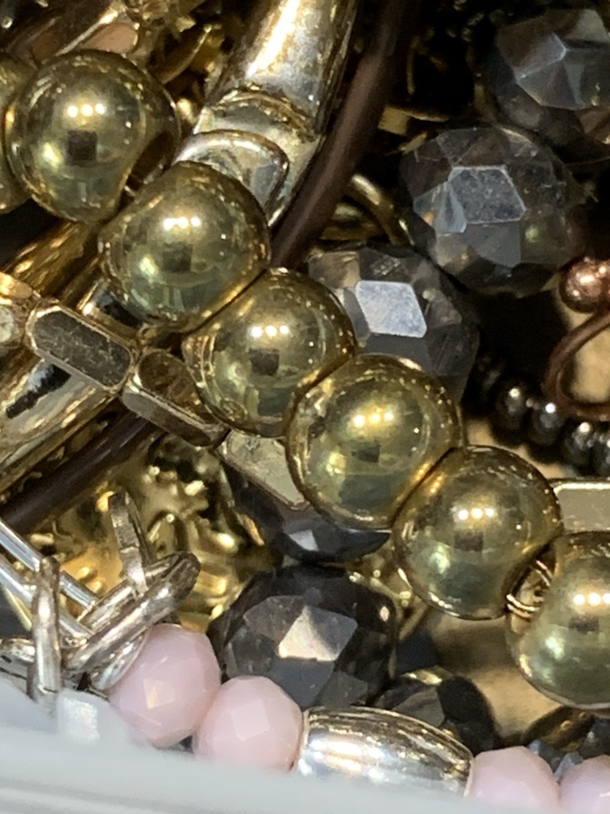 Lot 2 Lbs Jewelry Bracelets Necklaces Earrings Rings None Broken