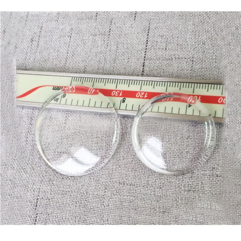 Lid Shaped High Domed Watch Crystal Round Mineral Glass Mirror Lens 25mm-34.5mm