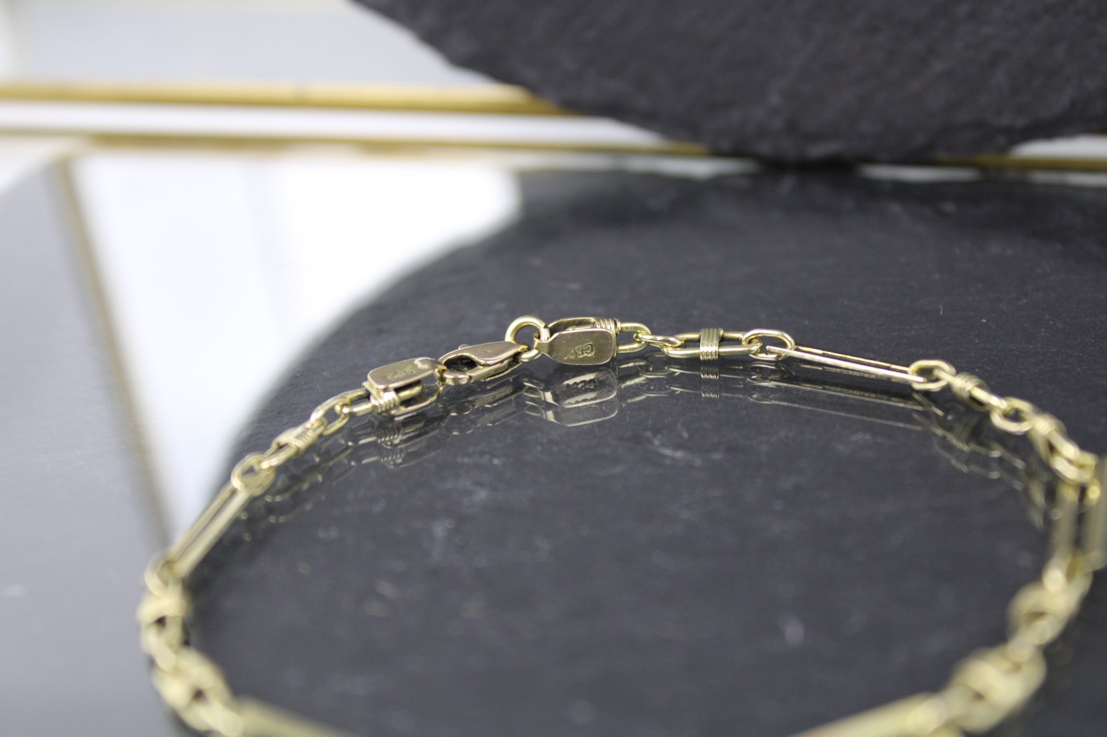 Gold bracelet, bracelet, 585 yellow gold, 14 carats