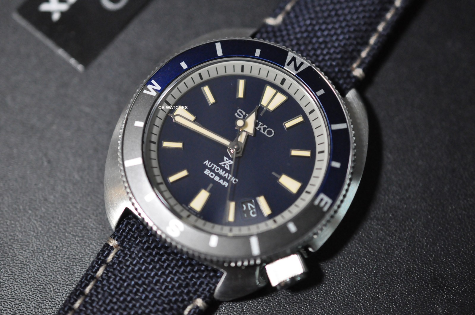SEIKO PROSPEX SRPG15K1 SRPG15 “LAND TORTOISE” BLUE AUTOMATIC WATCH