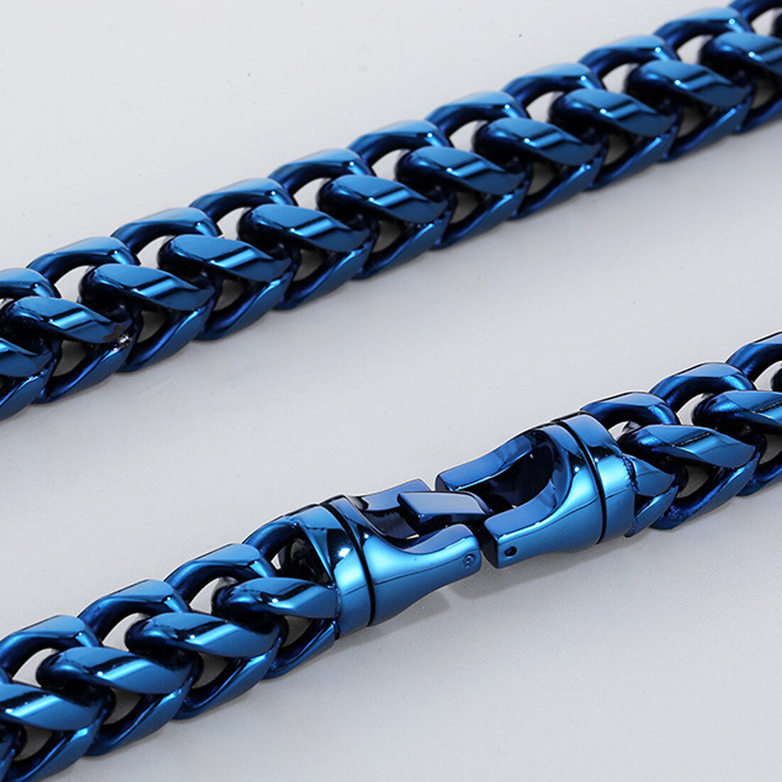 8mm/10mm Men Women 316L Stainless Steel Wheat Chain Necklace 5 Colors