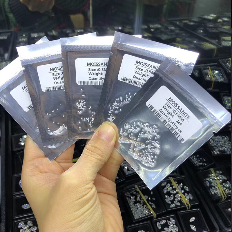 100Pcs White D Color Loose Moissanite Stone Round VVS1 2.5mm For Jewelry Making