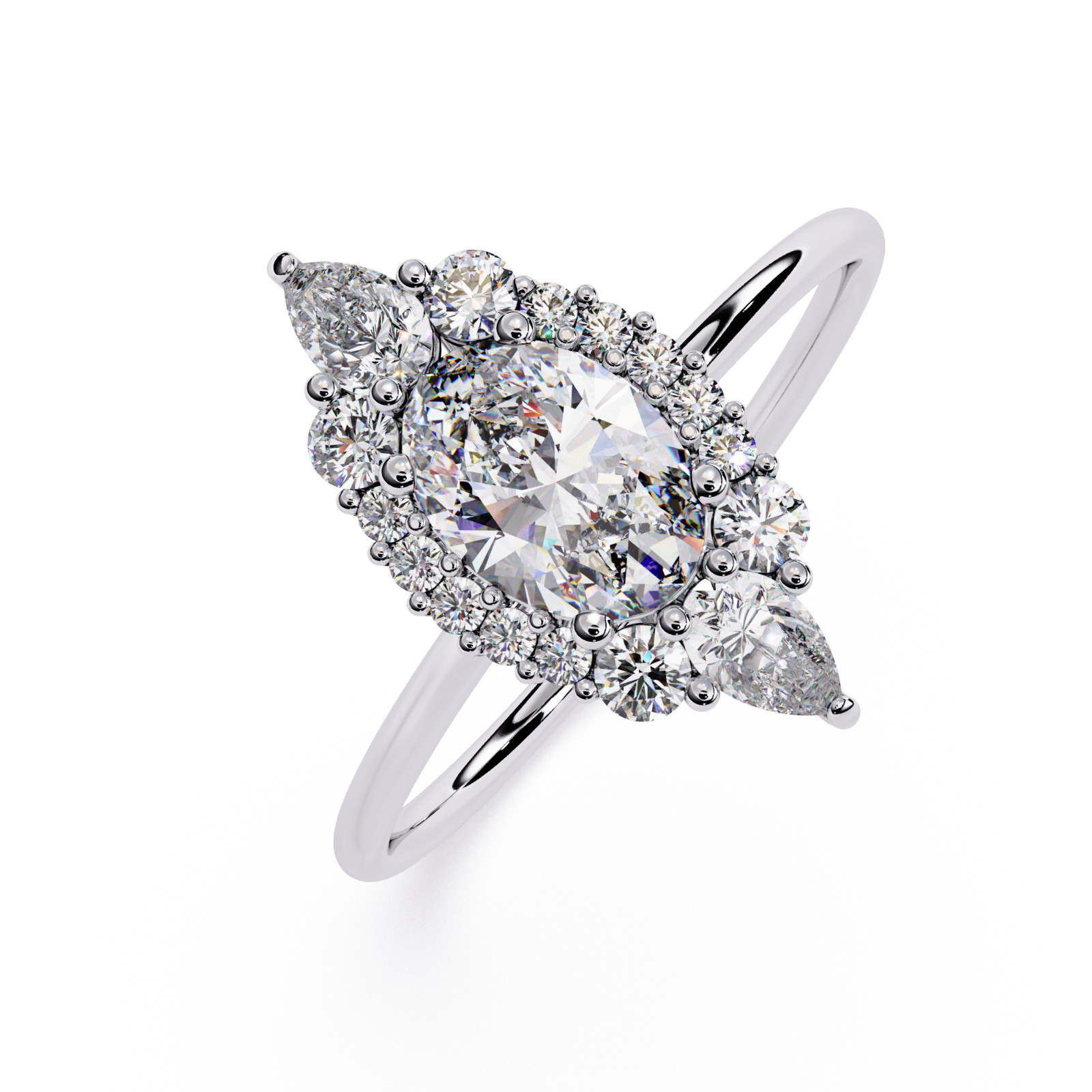 Minimalist Lab Grown CVD Diamond Ring 925 Sterling Silver Stackable Promise Ring