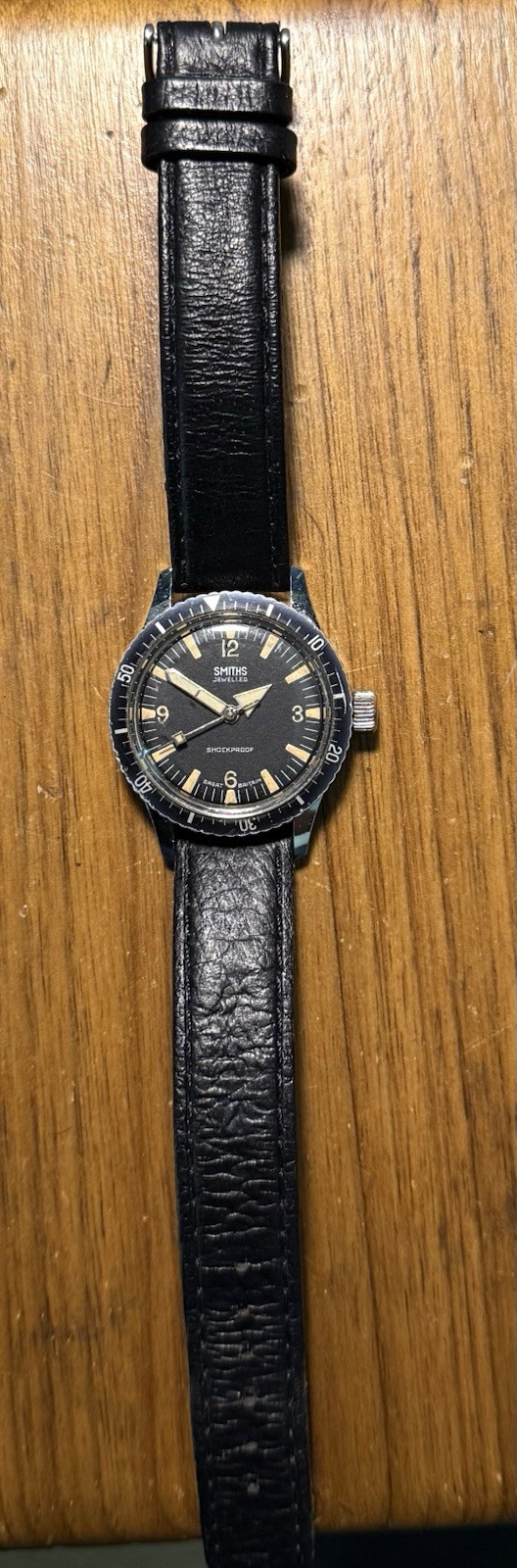 Rare Vintage 32mm Smiths Great Britain Military Diver Watch Manual Wind Cal. 512