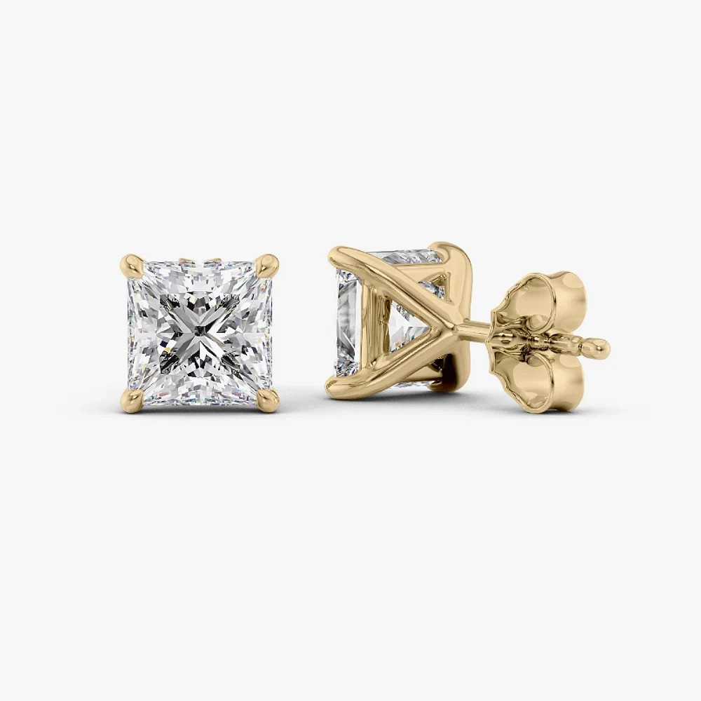 PRINCESS CUT 3.00 CT MOISSANITE,STERLING SILVER TOPS FOR REGULAR USE